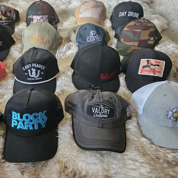 Lot of 16 Country Music Women\'s Baseball Ballcaps Collection Unisex Vintage Washed Baseball-Cap Twill Adjustable Dad Hat  main image 4
